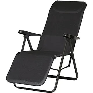 BEST Freizeitmöbel Relaxliege 65 x 114 x 85 cm Anthrazit