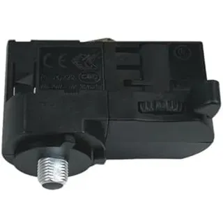 Qub Hängelampenadapter – 3-Phasen Schienensystem – Pendelleuchten Adapter – Schwarz – Zubehör für Stromschienen