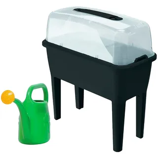 Prosperplast Stadthausgarten Mit Gewächshaus Und Gießkanne 52l 4.5l - Black / Green - One Size