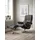 Relaxsessel Mayfair Leder 92 x 103 x 79 cm grau mit Schlaffunktion