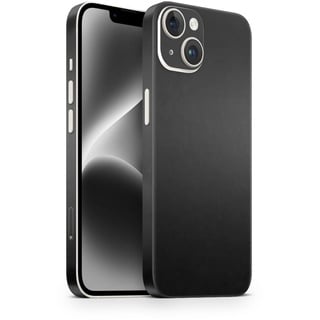 TF Skins Skin passend für das iPhone 14 Plus+ Skin/Schutzfolie für die Rückseite und Seiten in edler Optik inkl. Kameraschutz Schutz vor Kratzern (Matt Schwarz)