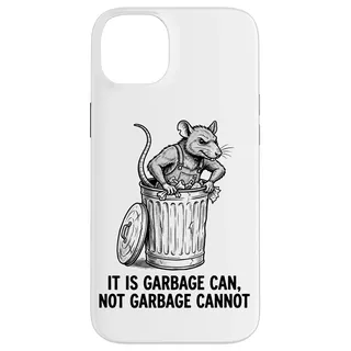 Hülle für iPhone 14 Plus Lustiger Retro-Abfalleimer für Ratten, kein Müll, kein Straßenüberlebender