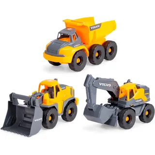DICKIE Toys "Volvo Tough Work Force", gelb, grau),