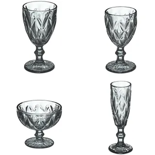 Relaxdays Gläser Set 0,3 l 6-tlg.