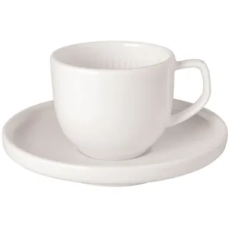 Villeroy & Boch Espressotasse mit Untertasse 0,05 l Weiß