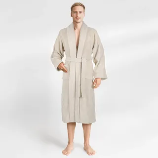 HAMMETEX Herrenbademantel »hergestellt aus 100% Baumwolle – 380 g/m2 Frottee, mit Taschen«, 1 Stk.