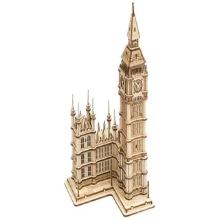 ROBOTIME Modellbau aus Holz – Architektur mit LED Big Ben