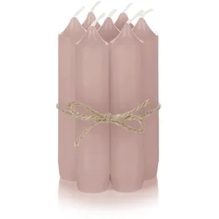 Nordstern Stabkerzen Sahara 6er Pack - Kleine Kerzen für Kerzenhalter, Adventskranz oder als Baumkerze - Ideale Tisch Deko für Hochzeit oder Weihnachten - 11 x 2,2 cm