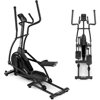 Zipro Crosstrainer Ellipsentrainer bis 120 kg, Crosstrainer für Zuhause, Heimtrainer mit 32 Widerstandsstufen, Exercise Machines, Cardio Trainingsgerät, Pulssensor, Bluetooth, Schwungrad 6kg