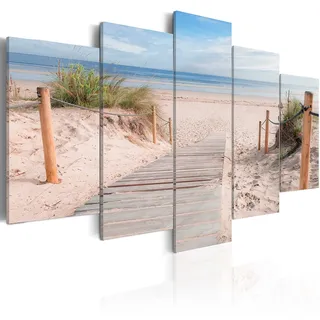 B&D XXL - Acrylglasbild Glasbild Natur Landschaft, 200x100 cm, 5-teilig | Hochwertige Leinwand, sofort aufhängbar, ideal fürs Wohn- oder Schlafzimmer, wasserfest und lichtecht, langlebig, stilvoll