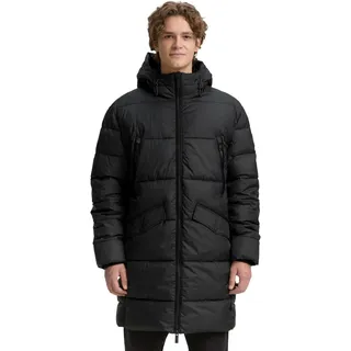 TOM TAILOR Herren 1047209 Puffer Parka mit Kapuze, 29999-Black, L