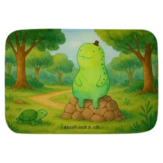 Badteppich Schildkröte Pause Design - Geschenk für das Badezimmer