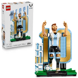 LEGO Editions Lionel Messi - Fußballlegende Spielzeug - 3D Figuren Modellbau - DIY Kinderzimmer Deko - Geschenk für Jungen, Mädchen ab 12 Jahren und erwachsene Sportfans - 43015