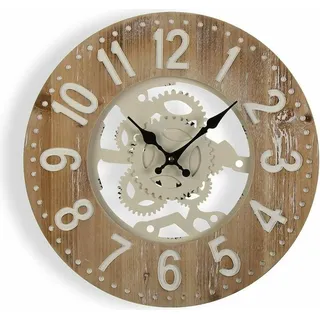 Wanduhr Versa 40 x 4,5 x 40 cm Metall Holz MDF - Bunt