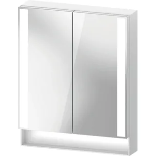 Duravit Collection One Spiegelschrank, seitliche Lichtfelder, 600x155x750mm, QA7150018180000, Farbe: Weiß Matt/DE Netzstecker
