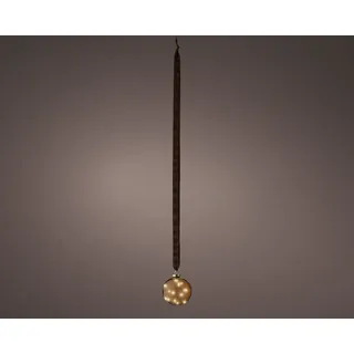 Lumineo Kugel LED Glas Ø 10cm braun warmweiß - Braun
