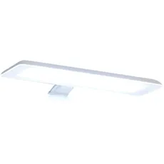 Saphir LED Spiegelleuchte »Quickset LED-Aufsatzleuchte für Spiegel o. Spiegelschrank in Weiß«, Badlampe 30 cm breit, Lichtfarbe kaltweiß, Kunststoff, 435 LM, 230V, weiß