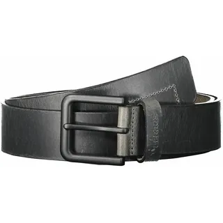 Ledergürtel LERROS "Ledergürtel MATTHEW mit schwarzer Schließe", Herren, Gr. 105, orange (rost), Leder, Gürtel Ledergürtel