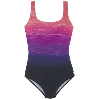 LASCANA Badeanzug Damen pink bedruckt Gr.38 Cup C