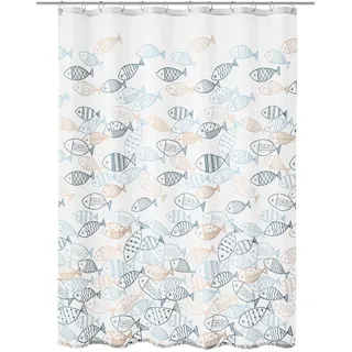 KLEINE WOLKE Duschvorhang Sardinas 180 x 200 cm mehrfarbig
