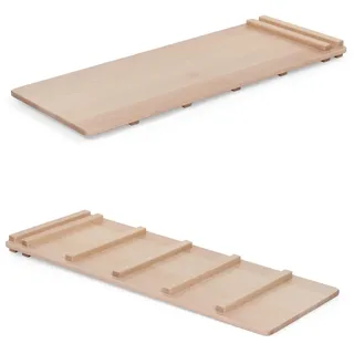 babybay Kletterleiter Littlefoot 2-in-1 für Lernturm und Kletterdreieck, ungestörter Kletterspaß durch massives Buchenholz, abgerundete Kanten, flexibel kombinierbar, Natur lackiert