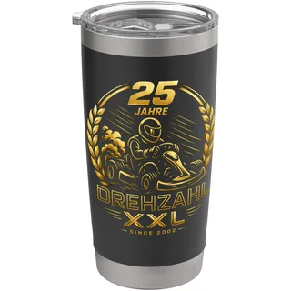Drehzahl XXL 25 Jahre Prokartserie Doppelwandiger Edelstahl-Thermobecher