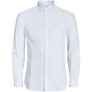 JACK & JONES Langarmhemd Weiß M
