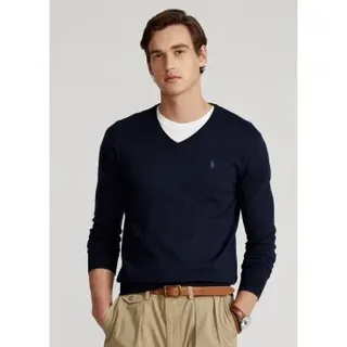 Polo Ralph Lauren für Herren. 710670789004 Slim Fit Pullover navy (S), Lässig, Baumwolle, Marine