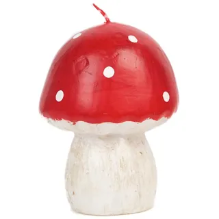 Talking Tables Große Kerze in Pilzform für Weihnachtstisch – 9,5 cm | rote Fliegenpilz-Waldparty-Dekorationen, Herbst-Heimdekoration, Alice im Wunderland Teeparty, Gartenfee Thema