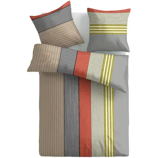 MOONLIGHT Bettwäsche »Miguel, 100 % Baumwoll-Seersucker« 2 Stk. tlg., bunt