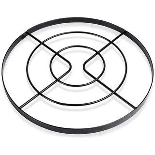 Topfuntersetzer Untersetzer für Töpfe, Pfannen oder Teekannen aus Metall schwarz 23 cm