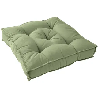 Butlers Sitzkissen Solid - Baumwolle / Polyester , Olivgrün , Textil , 40x40 cm , Heimtextilien, Wohntextilien, Sitzkissen