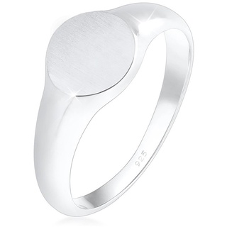 Elli Siegelring Royal Matt Geo Basic Trend 925 Silber Ringe Damen