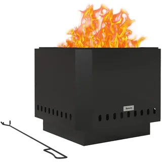 Outsunny Feuerschale Ø 48 cm Schwarz