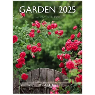 Draeger Paris – Kleiner Wandkalender 14 x 18 cm 2025 – September 2024 bis Dezember 2025 – 7 Sprachen – September 2024 bis Dezember 2025 – 12 Fotos verfügbar – Garten – Organisation Ihrer Tage