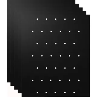 INF Grillmatte mit Löchern, antihaftbeschichtet, Schwarz, 5er-Pack - Schwarz