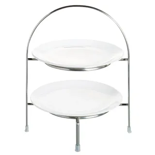 Asa Selection 2-stöckige Etagere A Table Metall Silber Chrom