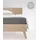 Spannbettlaken Mako-Satin 140 x 200 cm steingrau