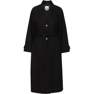 Ichi Wintermantel "Damen Jacke IHJANNET", schwarz