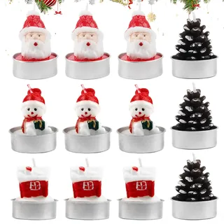 Weihnachten Kerzen 12 Mini Teelichter Weihnachten Weihnachtsbaumkerzen