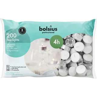 Bolsius Teelicht – 4 Stunden (Beutel 200)