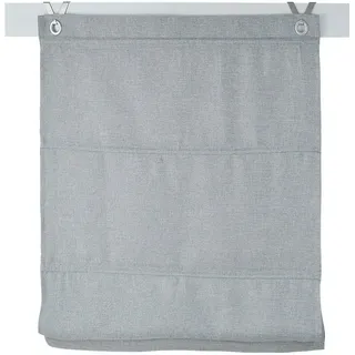 Kutti Raffrollo Ösenrollo Dimout grau ca. 60 x 130 cm