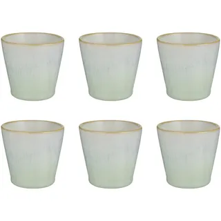 Butlers Espressotasse (6er-Set) Artisan 90 ml , Mintgrün , Keramik , Geschirr, Tassen, Espressotassen