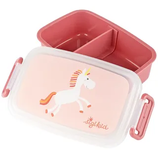 sigikid 25368 Brotzeitbox Einhorn Lunchbox mit Trennwand, BPA-frei, sicher, leicht, empfohlen für Kinder ab 1 Jahr