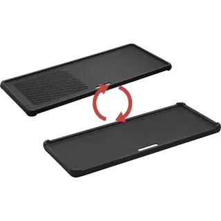 Enders Wendeplatte Grillplatte Gussgrillplatte für 1/3 für Chicago 3 Gusseisen schwarz - Schwarz