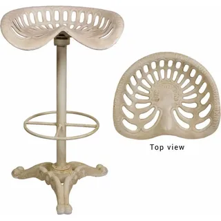 Casa Padrino Luxus Barhocker - Gusseisen - Höhe 78,7 cm - Industrial Design