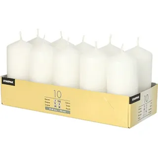 Papstar Stumpenkerzen 9 x 4 cm 10 St. weiß