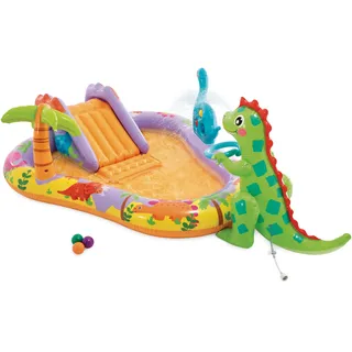 Intex Dino Park – aufblasbares Spiel- und Planschbecken mit Wasser.