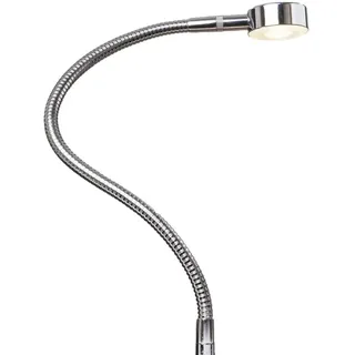 Kalb Material Für Möbel LED Bettleuchte Leseleuchte Bettlampe Flexleuchte chrom silbergrau Touch Schalt, Farbe:verchromt, Größe:1er Set