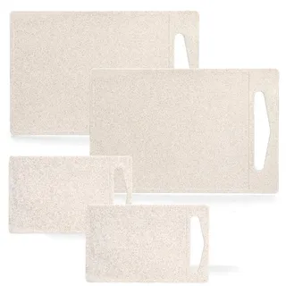 Zeller Present Schneidebrett dünn, leicht und platzsparend, Kunststoff/Weizenstroh, beige